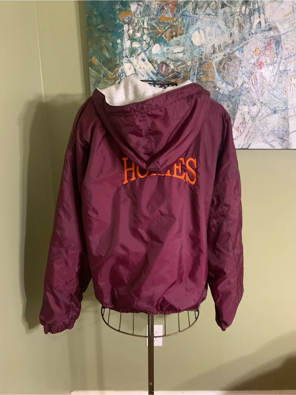 Virginia Tech Hokies hooded jacket in size XL.